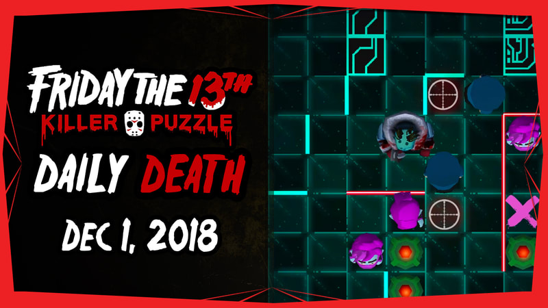 Friday the 13th: Killer Puzzle Daily Death Solution - December 1, 2018