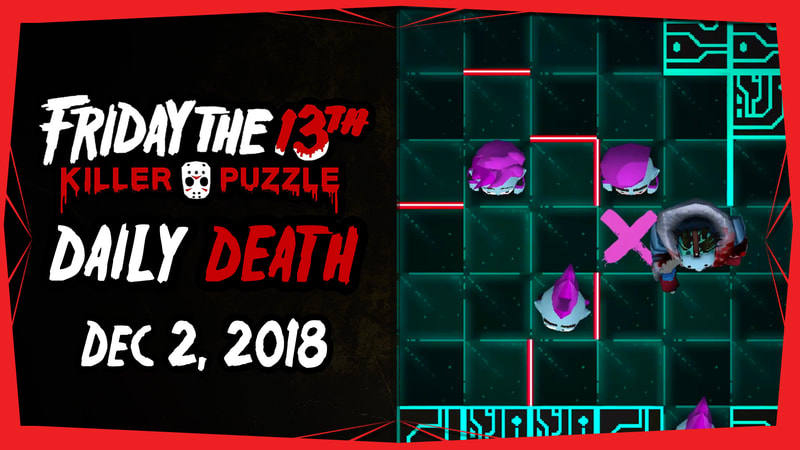 Friday the 13th: Killer Puzzle Daily Death Solution - December 2, 2018